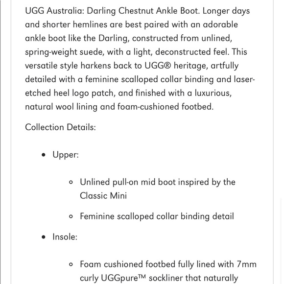 UGG Darling Booties | Chestnut - Picture 6 of 7